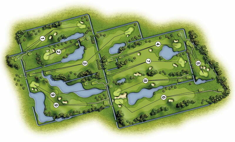 9 holes golfen op golfbaan Spierdijk voor vier personen