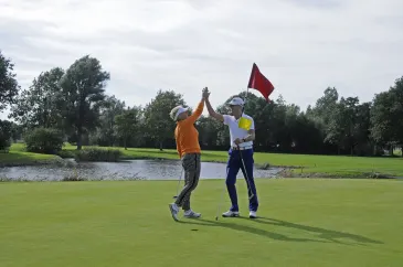Een golfronde op Sluispolder met Dirk !